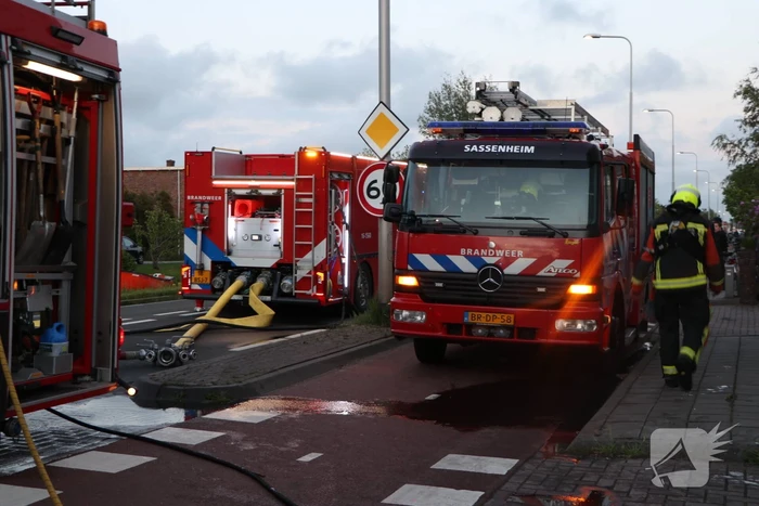 Brand in keuken van woning