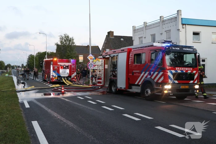 Brand in keuken van woning