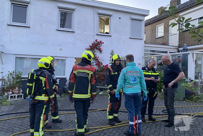 Brand in keuken van woning