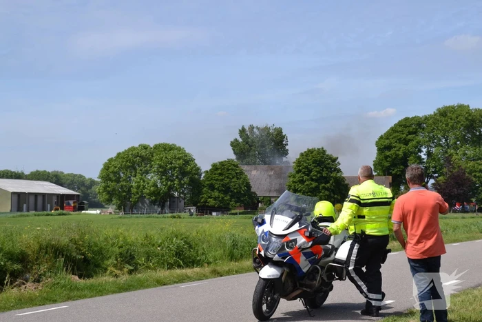 Grote brand in boerenschuur