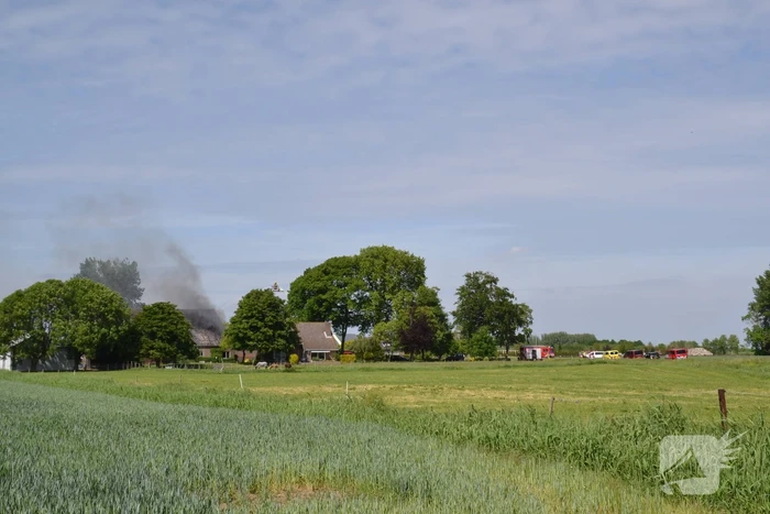 Grote brand in boerenschuur