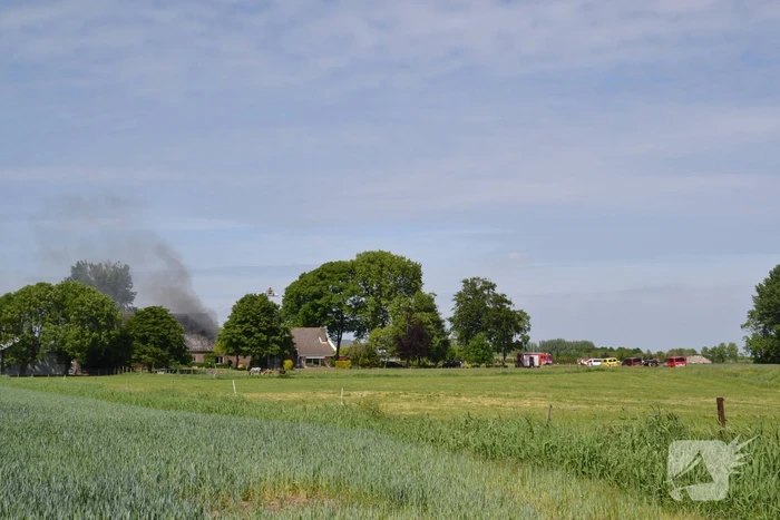 Grote brand in boerenschuur