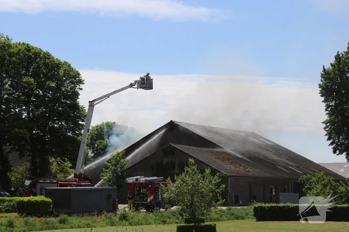 Grote brand in boerenschuur