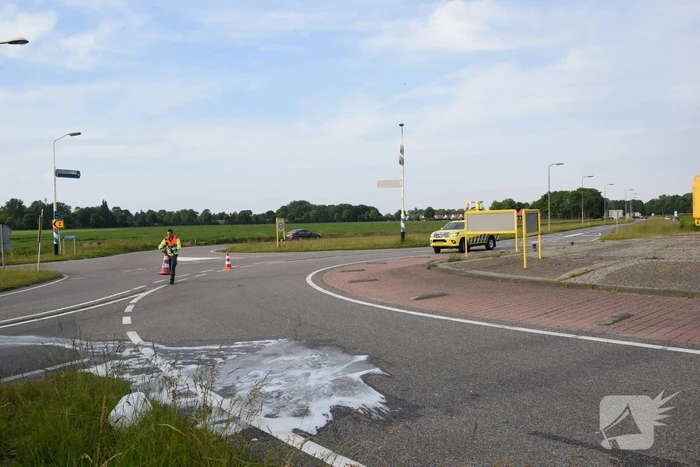 Motorrijder gewond bij botsing met auto