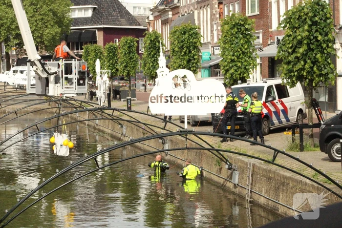 Overleden persoon in stadsgracht aangetroffen