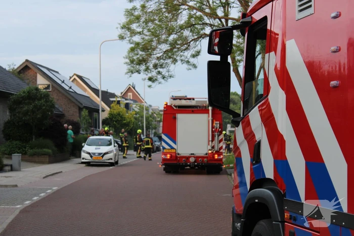 Hevige brand in elektrische auto