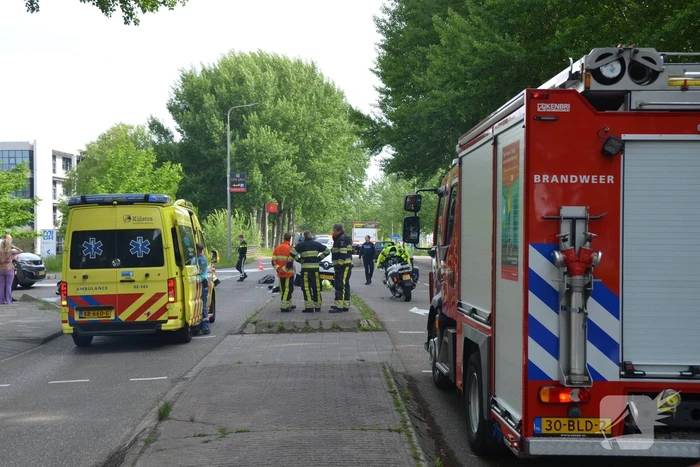 Flinke klapper na botsing op kruising