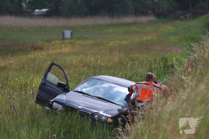 Auto met twee inzittenden belandt in het water