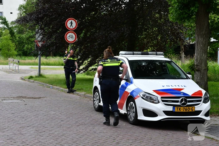 Stadspark afgesloten met afzetlinten na ongeval