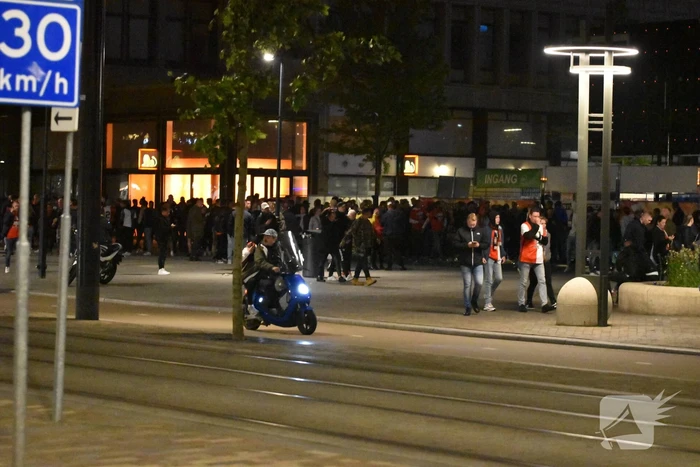 Veel politie op de been na verloren wedstrijd van Feyenoord