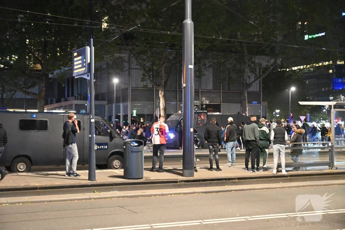 Veel politie op de been na verloren wedstrijd van Feyenoord