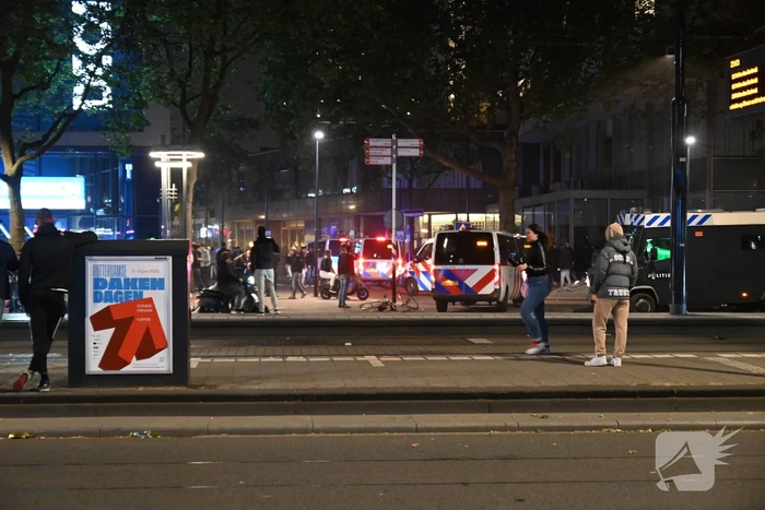 Veel politie op de been na verloren wedstrijd van Feyenoord