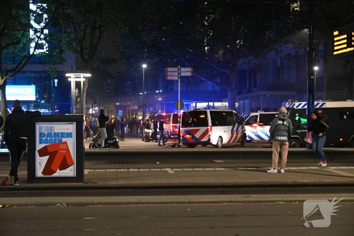 Veel politie op de been na verloren wedstrijd van Feyenoord