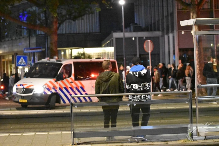 Veel politie op de been na verloren wedstrijd van Feyenoord