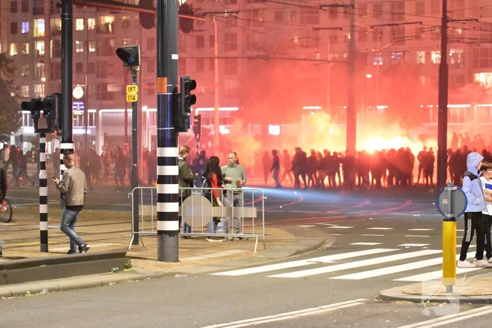 Veel politie op de been na verloren wedstrijd van Feyenoord