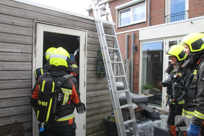 Brand in schuur van woning door accu e-bike