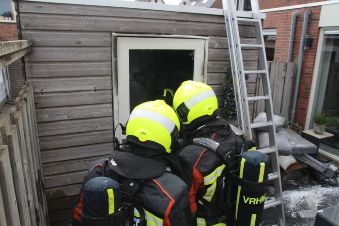 Brand in schuur van woning door accu e-bike
