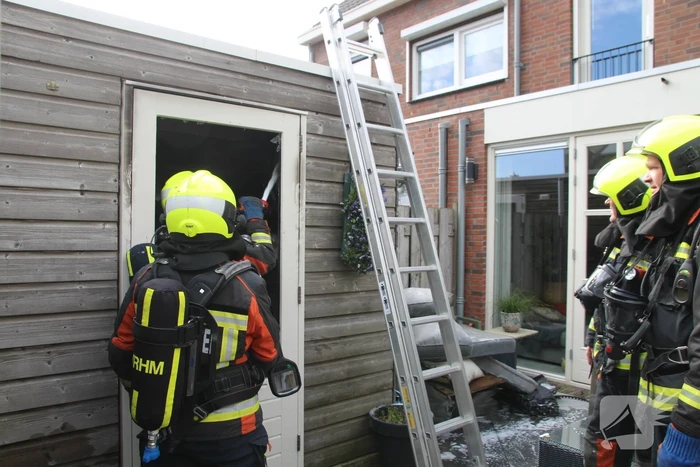 Brand in schuur van woning door accu e-bike