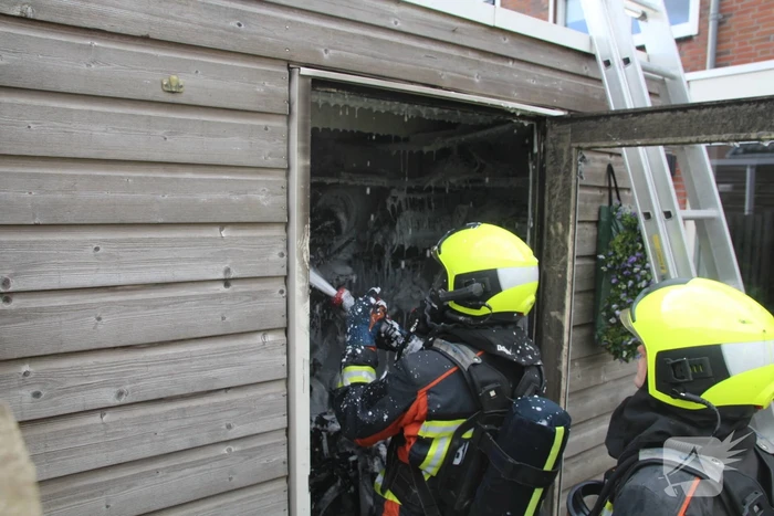 Brand in schuur van woning door accu e-bike