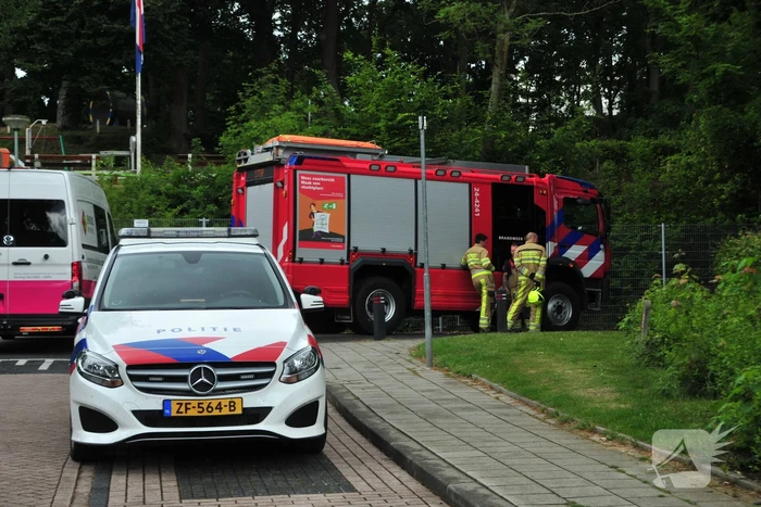 Gaslekkage in kelder van portiekflat