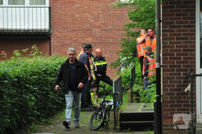 Gaslekkage in kelder van portiekflat