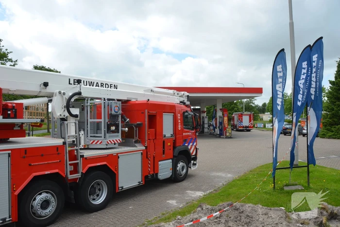 Brand in shop van tankstation snel onder controle