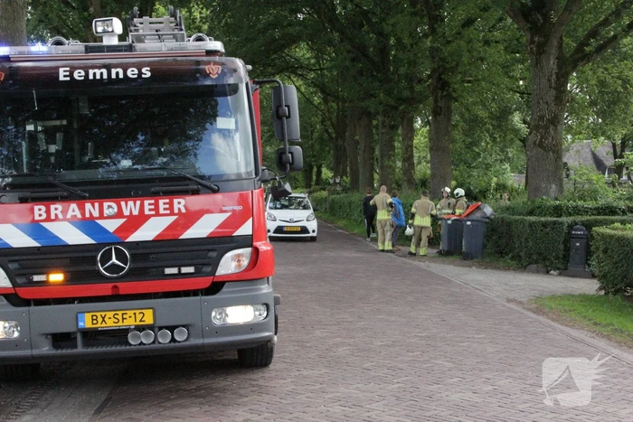 Gaslekkage in tuin van woning