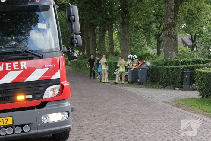 Gaslekkage in tuin van woning