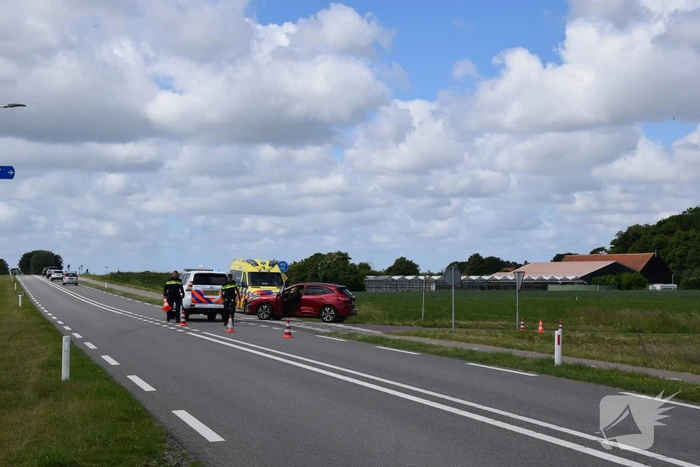 Fietser gewond bij botsing met auto