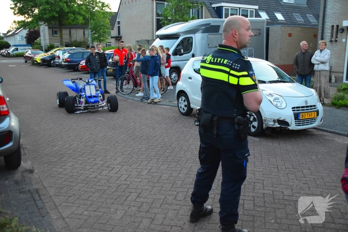 Quad bestuurder gewond bij botsing met auto