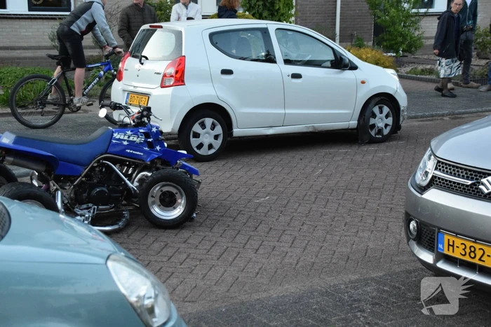 Quad bestuurder gewond bij botsing met auto
