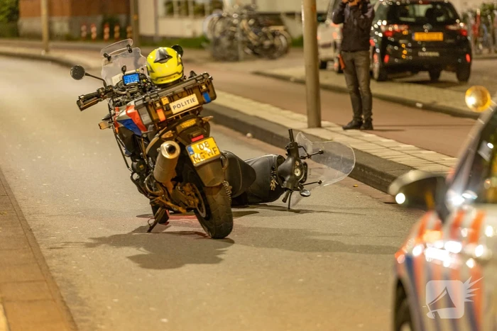 Drankrijder komt ten val met scooter