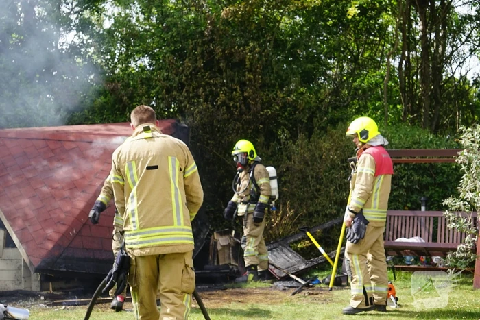 Tuinhuis op Camping Elizabeth Hoeve gaat in vlammen op