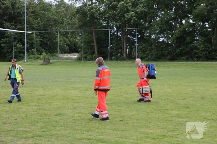 Traumahelikopter landt voor moeder en pasgeboren kind