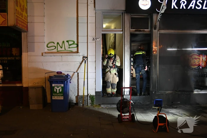 Woningen ontruimd door brandstichting bij winkel 't Kraslotje