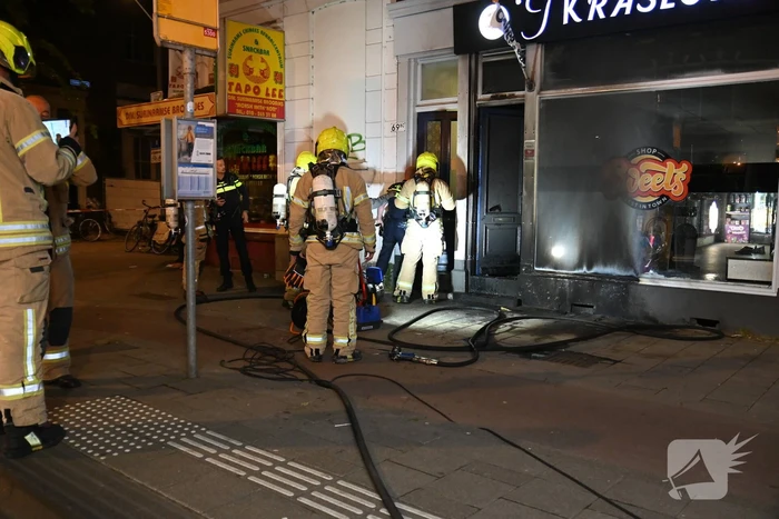 Woningen ontruimd door brandstichting bij winkel 't Kraslotje