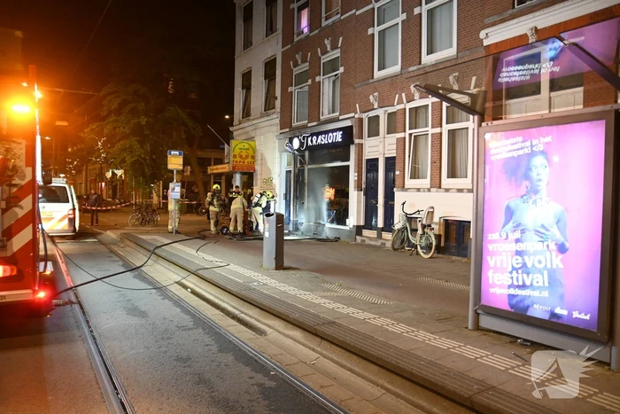Woningen ontruimd door brandstichting bij winkel 't Kraslotje
