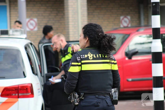 Veel politie bij aanhouding