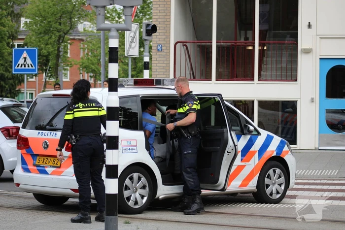 Veel politie bij aanhouding