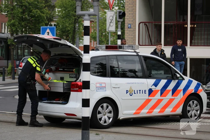 Veel politie bij aanhouding