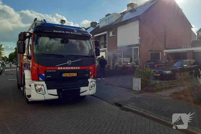 Veel rookontwikkeling bij woningbrand