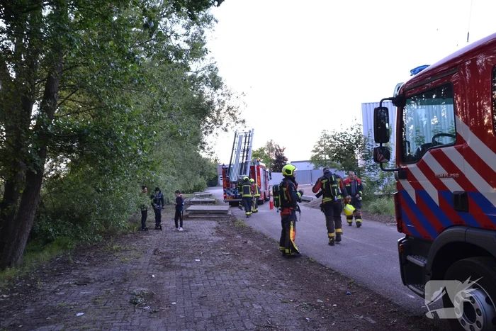 Flinke rookontwikkeling bij afvalbrand