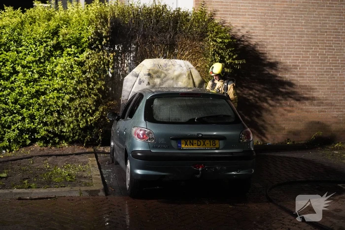 Auto brandt volledig uit