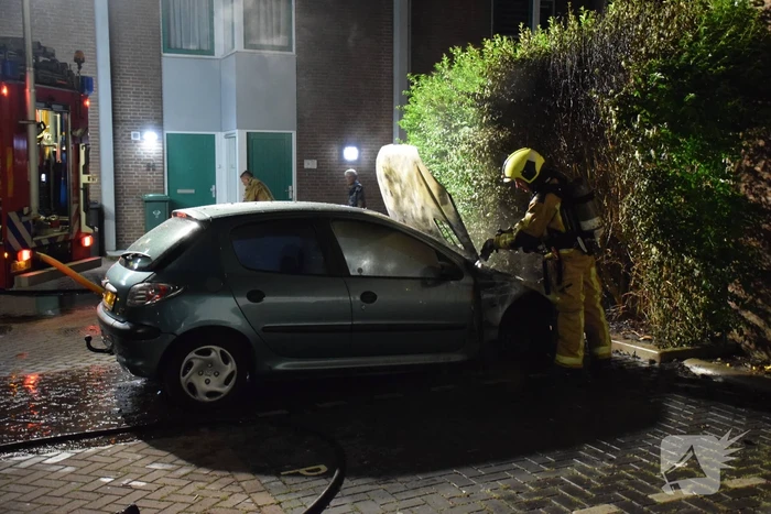 Auto brandt volledig uit
