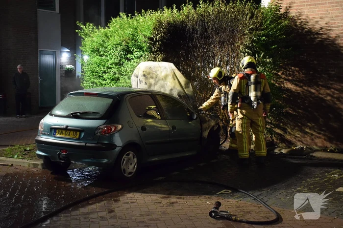 Auto brandt volledig uit