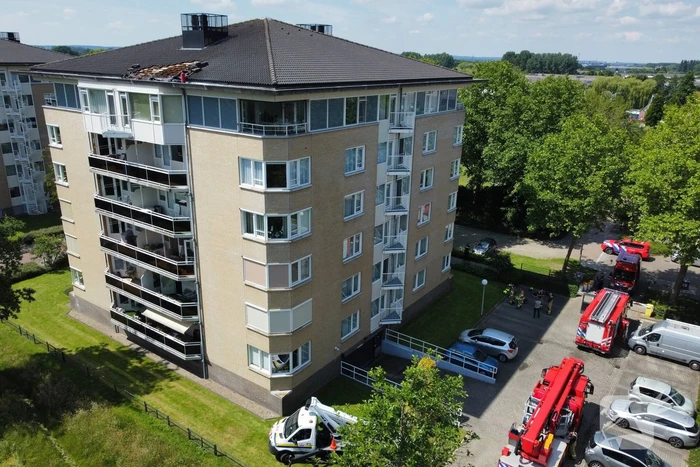 Dakdekker veroorzaakt brand bij werkzaamheden