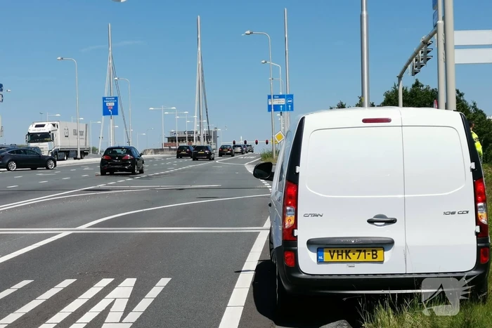 Twee voertuigen betrokken bij kop-staart aanrijding