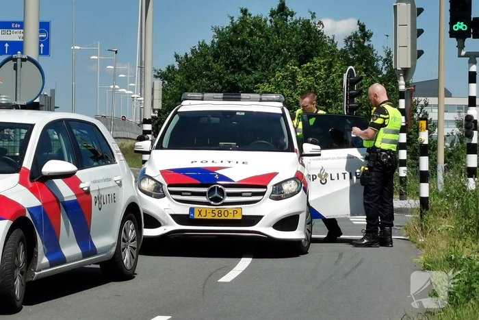 Twee voertuigen betrokken bij kop-staart aanrijding