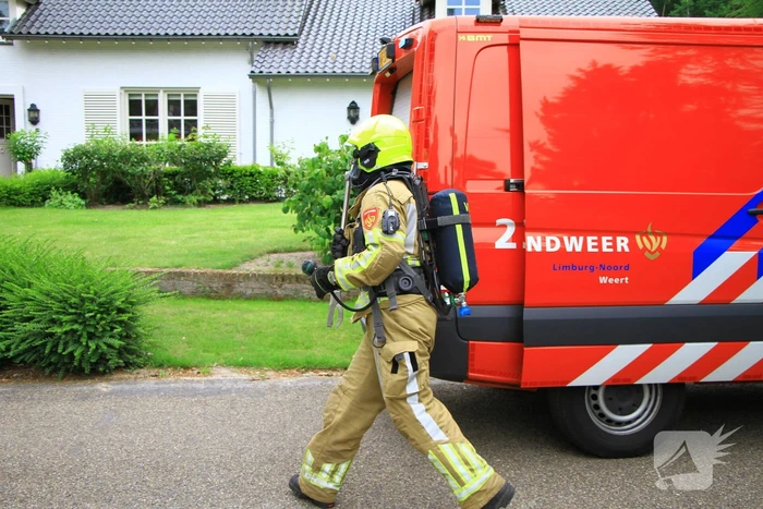Lichte rookontwikkeling bij brand in woning