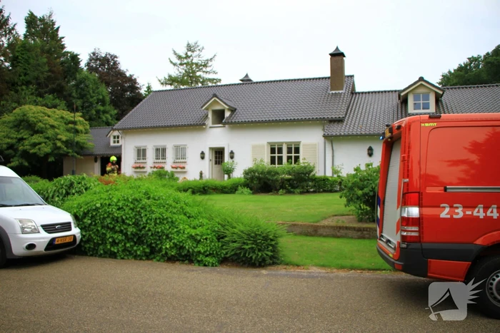 Lichte rookontwikkeling bij brand in woning